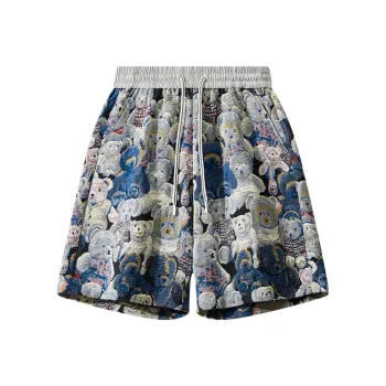 FASTFISH Casual Shorts Unisex Blue Bear