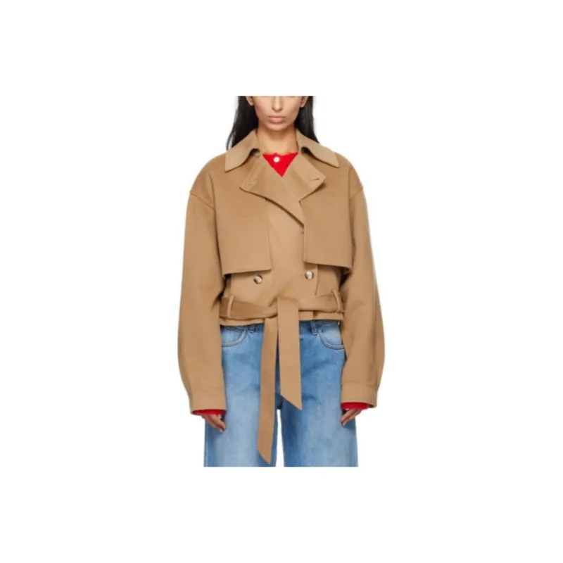 NANUSHKA Jackets Coats Women's Camel-0