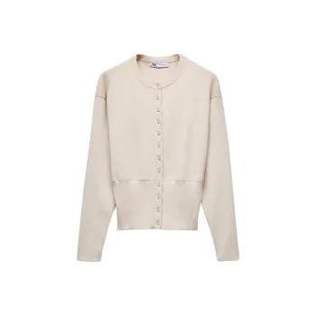 ZARA Jackets & Coats Women's Beige