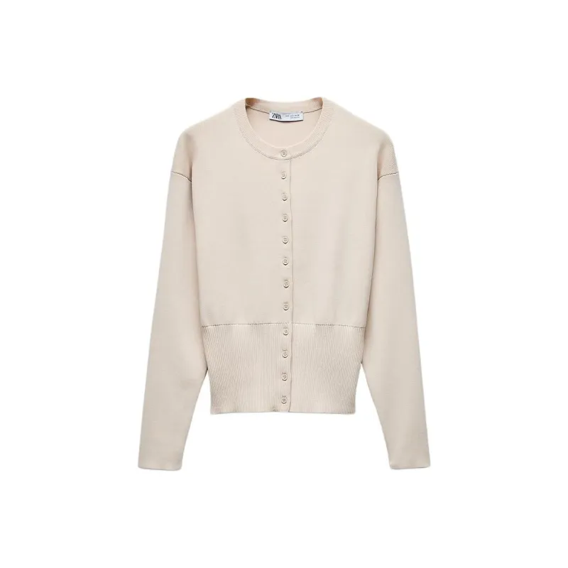 ZARA Jackets & Coats Women's Beige-0