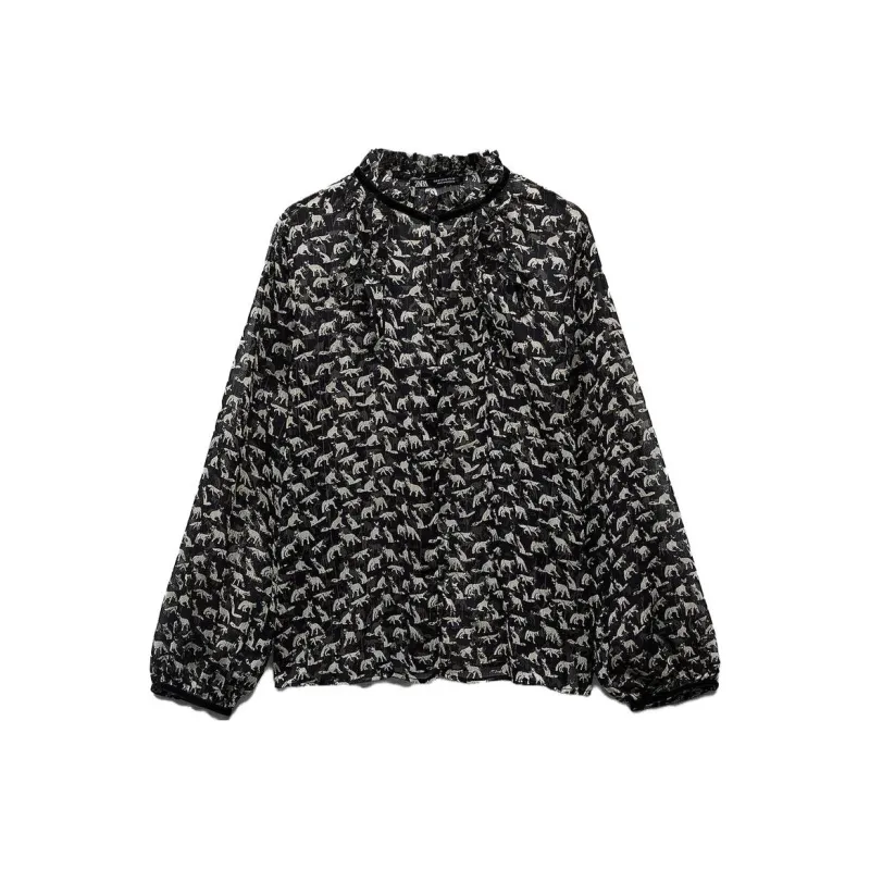 ZARA Shirts Women's Black/White-0