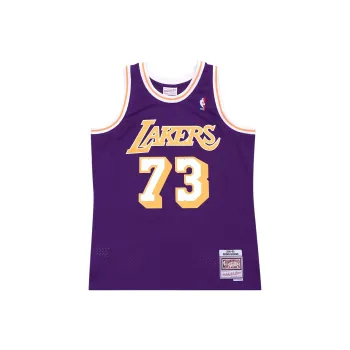 Mitchell & Ness x NBA SWINGMAN Fan Edition Dennnis Rodman Basketball Jersey Unisex Lakers Purple