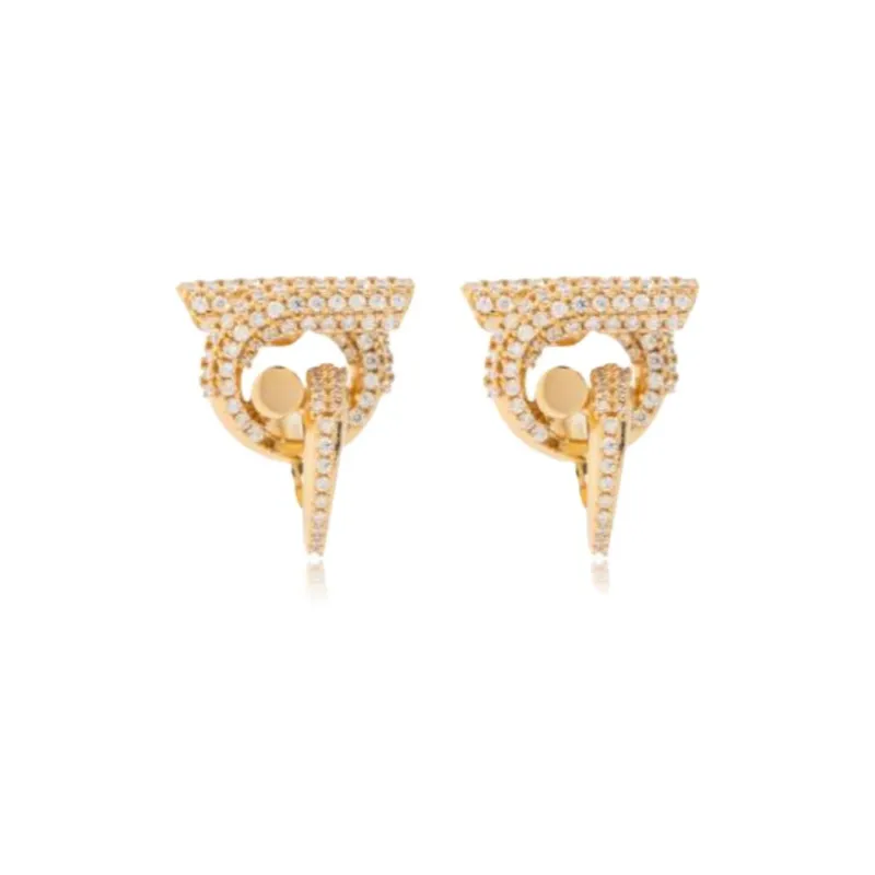 Ferragamo Logo Shaped Earrings-0