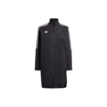 Adidas Tiro 3-Stripes Snap-Button Woven Coat Jackets Coats Women's Black