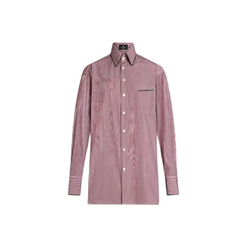 ETRO Striped Straight Hem Shirt-0
