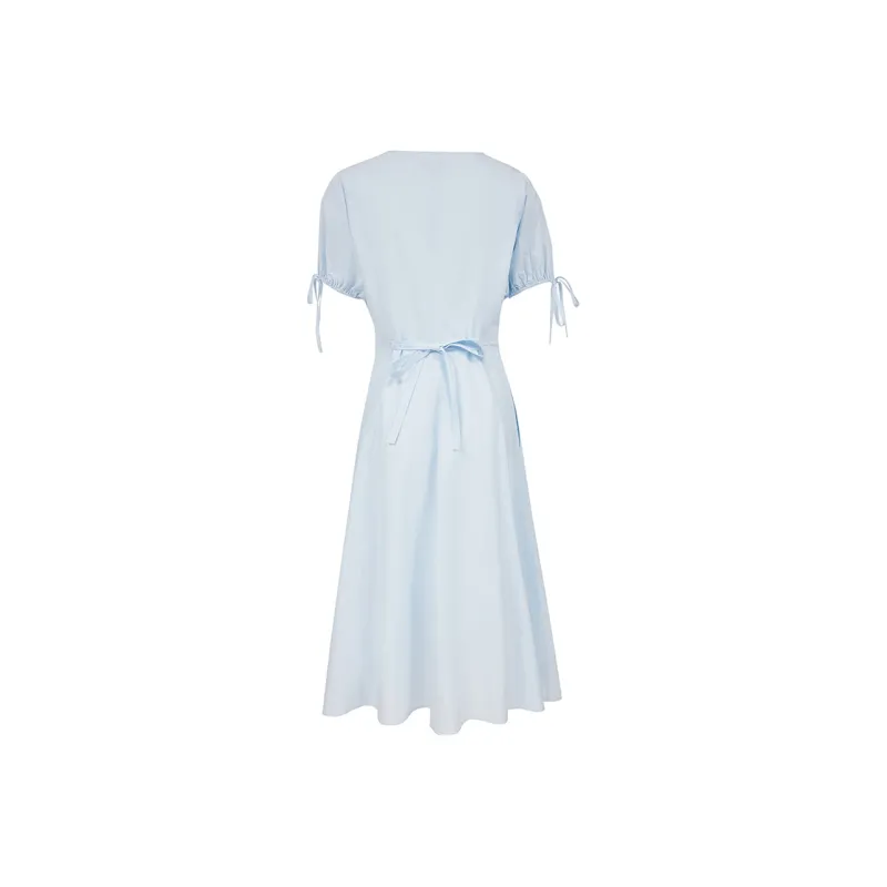 ONLY Short Sleeved Dress Women's A43 Light Blue-1