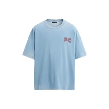 ZARA T Shirts Men Light Blue