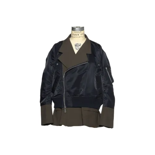 Sacai Barneys New York Silver Seat Flagship Store 20th Anniversary Commemoration Series Jackets Women's Khaki