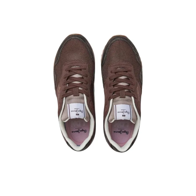 Pepe Jeans Abrasion Resistant Low Top Casual Shoes Women's Brown-4