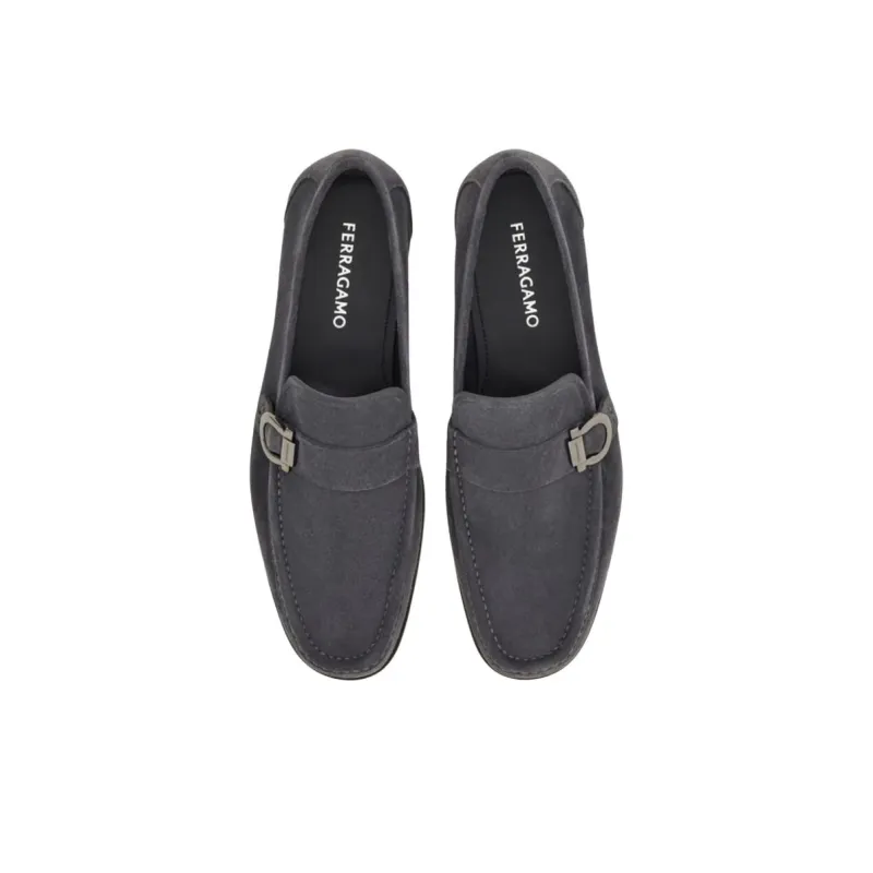 FERRAGAMO GANCINI Loafers Men's Dusty Gray-3