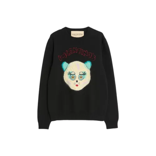 Valentino SS25 Chat De La Maison Knitwear Men's Black