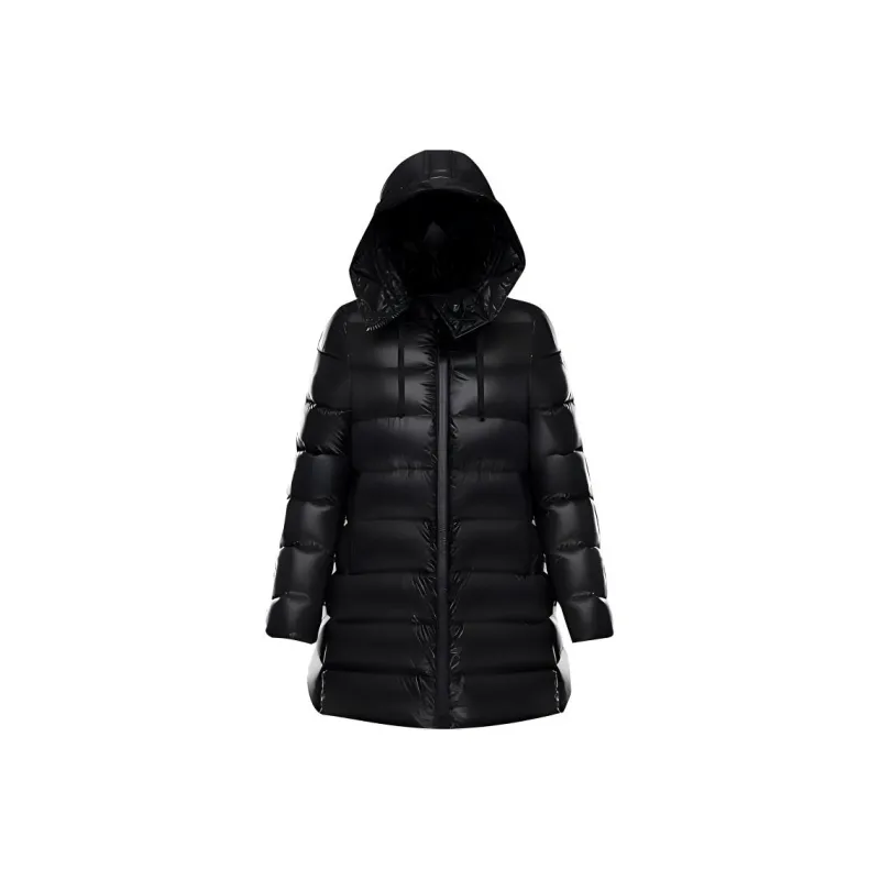 Moncler Women's Suyen Long Down Jacket Black-0