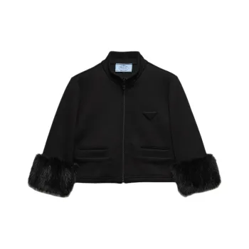 PRADA Zipped Cropped Sweatshirt
