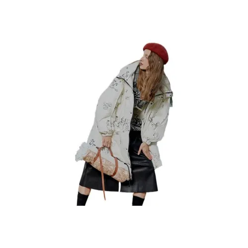 MS-Echo Loose Fit Jacket Women's Tissue White