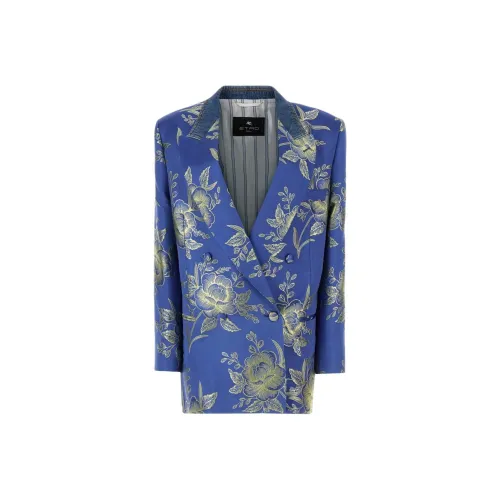 ETRO Floral Pattern Double Breasted Jacket