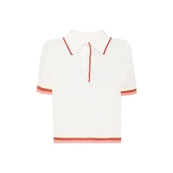 Zimmermann Crochet Polo Shirt