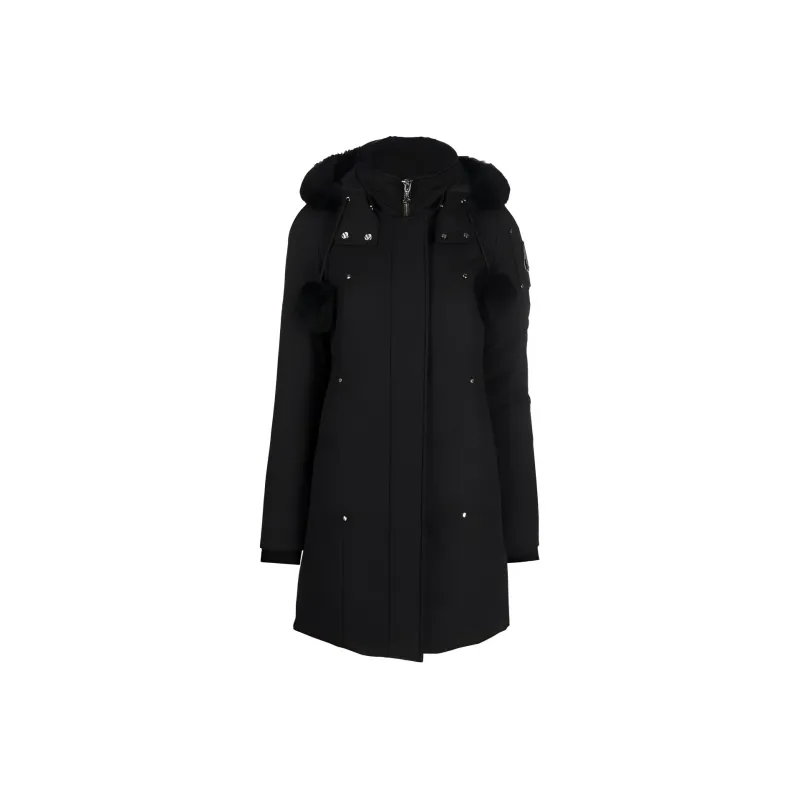 Moose Knuckles Logo Plaque Hooded Down Parka-0