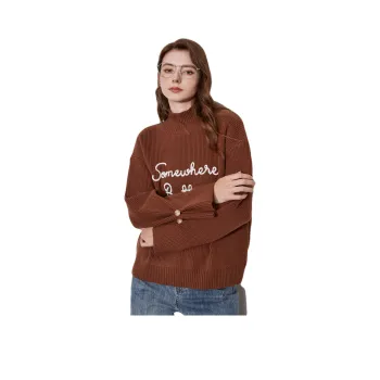Huagaa Knitwear Women's Coffee