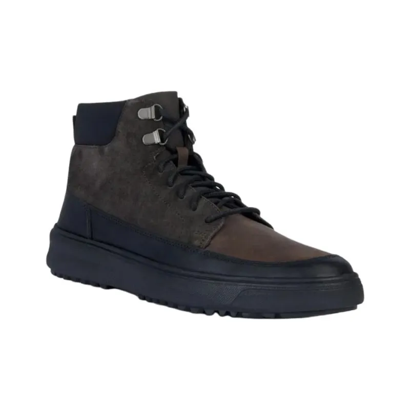 GEOX Cervino Ankle Boots Men's Dark Brown-1