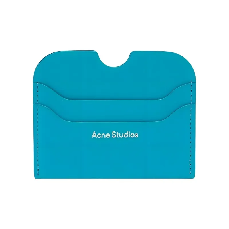 Acne Studios Calfskin Card Holder Women's Blue-0
