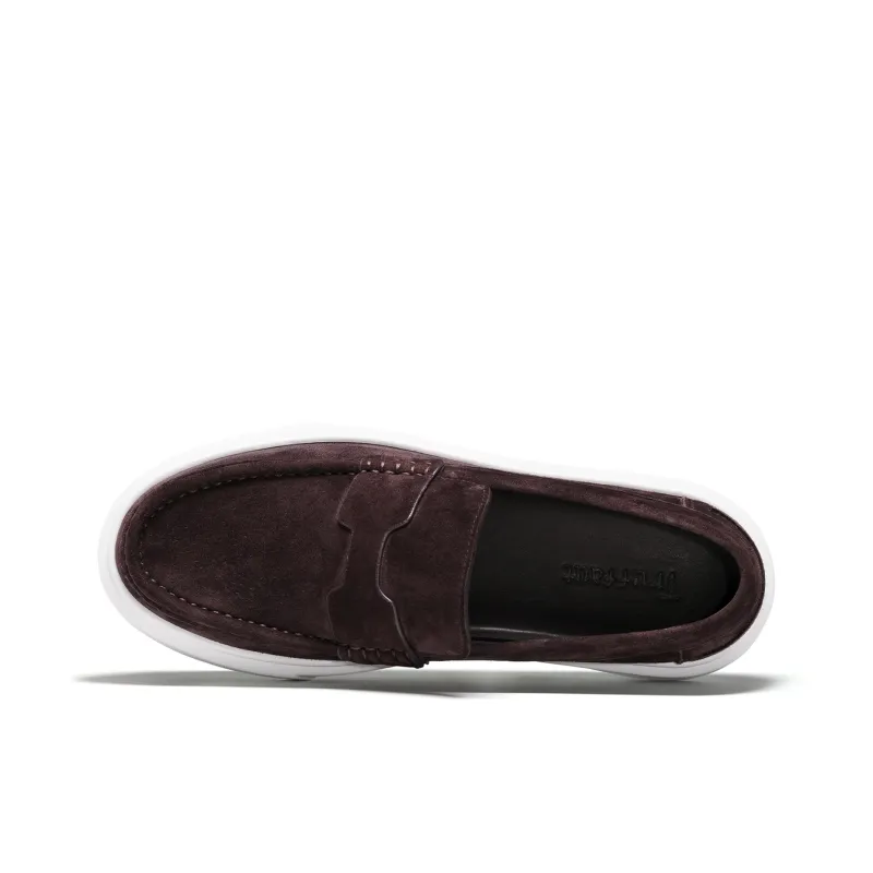 TRUFFAUT Vintage Platform Casual Slip on Low Top Height Increasing Skateboard Shoes Men's-8