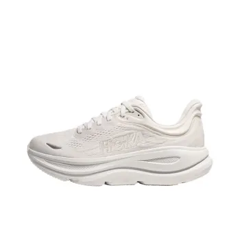 HOKA ONE ONE Bondi 9 Anti Slip Wear Resistant Low Top Training Running Shoes Women's White