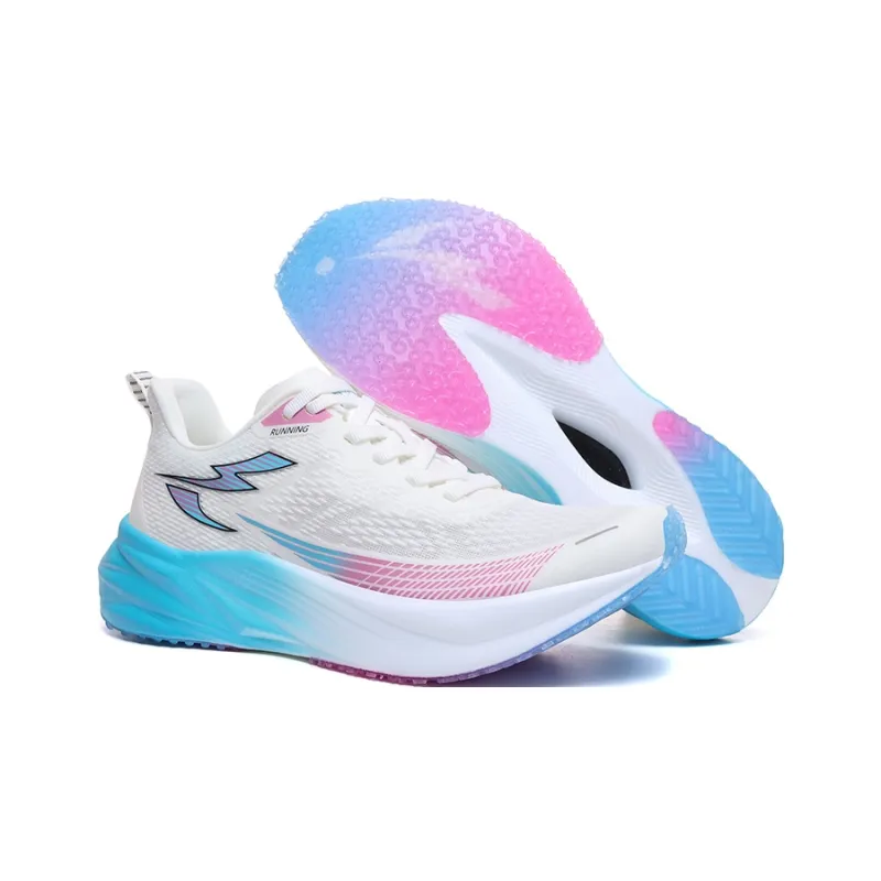 WANBUZHE Running Shoes Unisex Low Top Blue/Pink-3