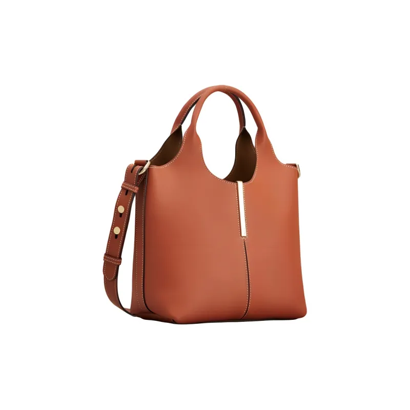 TOD'S Logo Engraved Mini Shopping Bag-1