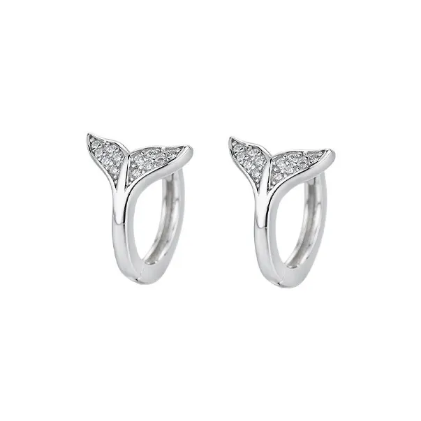 JKEM 925 Sterling Silver Earrings Unisex-0