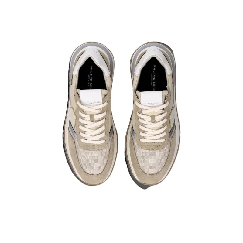 PHILIPPE MODEL Tropez 2.1 Low Top Casual Shoes Men's Beige Brown-2