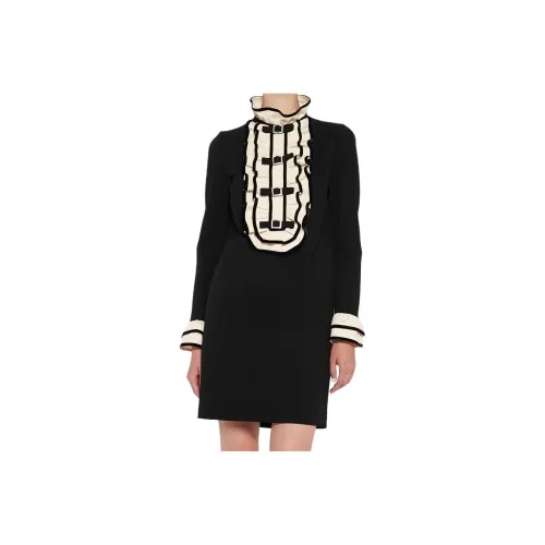 GUCCI Long Sleeved Dresses Women's Black