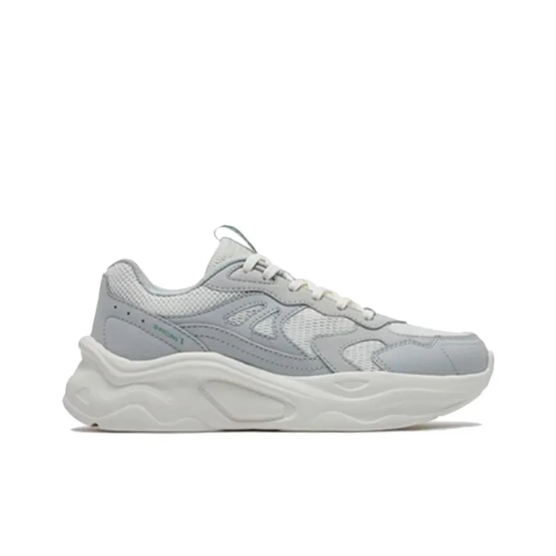 361° Cambria Anti Slip Wear Resistant Low Top Casual Shoes Women's Gray White-1