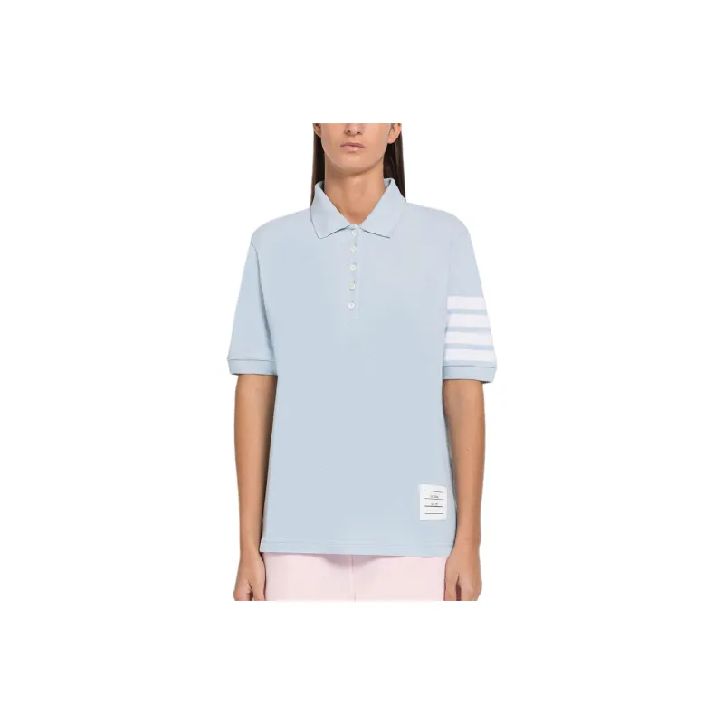THOM BROWNE 4 Bar Piqué weave Polo Shirt-0
