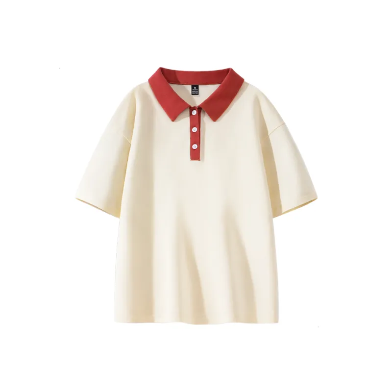Cotton Polo Shirts Women's-5