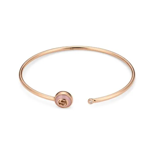 GUCCI 18K Rose Gold Bangles Women's Red
