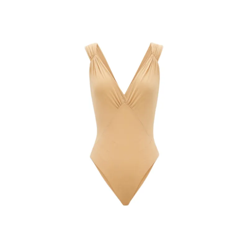 SAINT LAURENT Cross Back Sleeveless Bodysuit-0