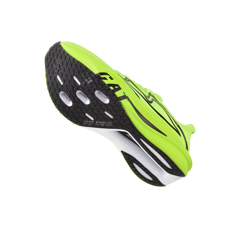 Sonic Cat Cushioning, Slip Resistant, And Abrasion Resistant Low Top Marathon Running Shoes Unisex Neon Green-11