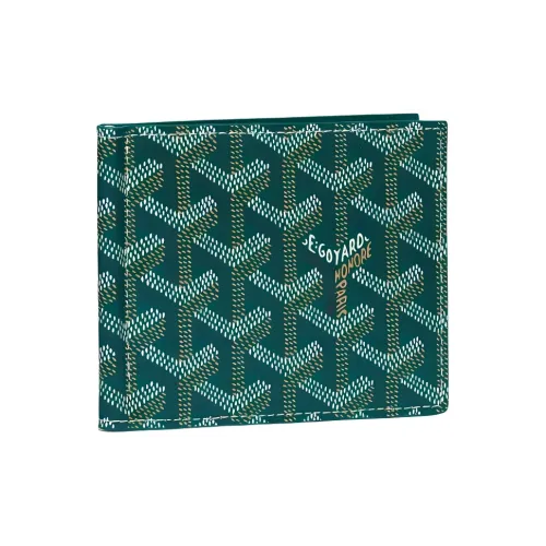 GOYARD Saint-Thomas Canvas With Leather Wallet Unisex Green