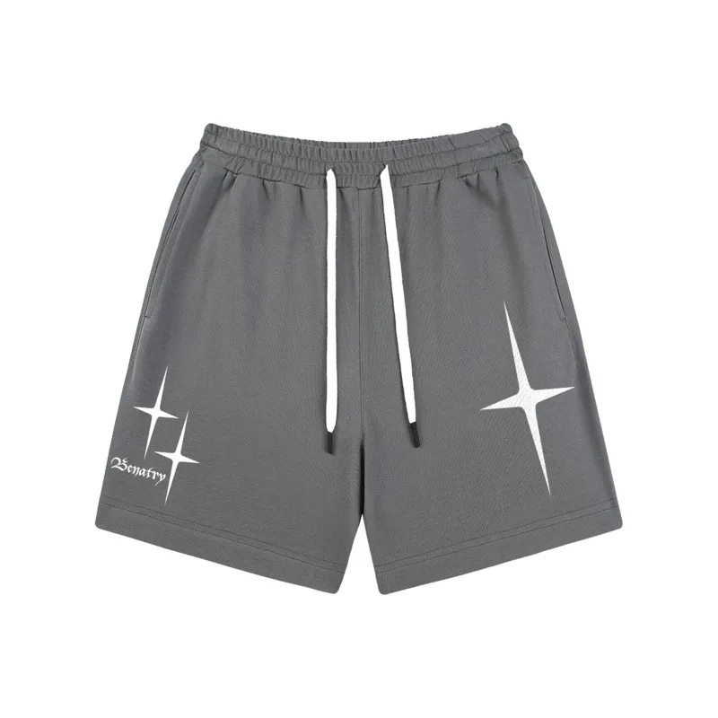BENATRY Casual Shorts Unisex White-8