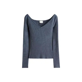 H&M T Shirts Women's Dove Blue Color