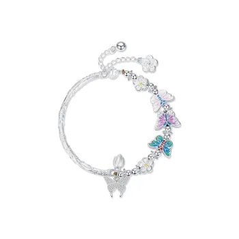 SHENGYALUO 999 Fine Silver Bangles Women's