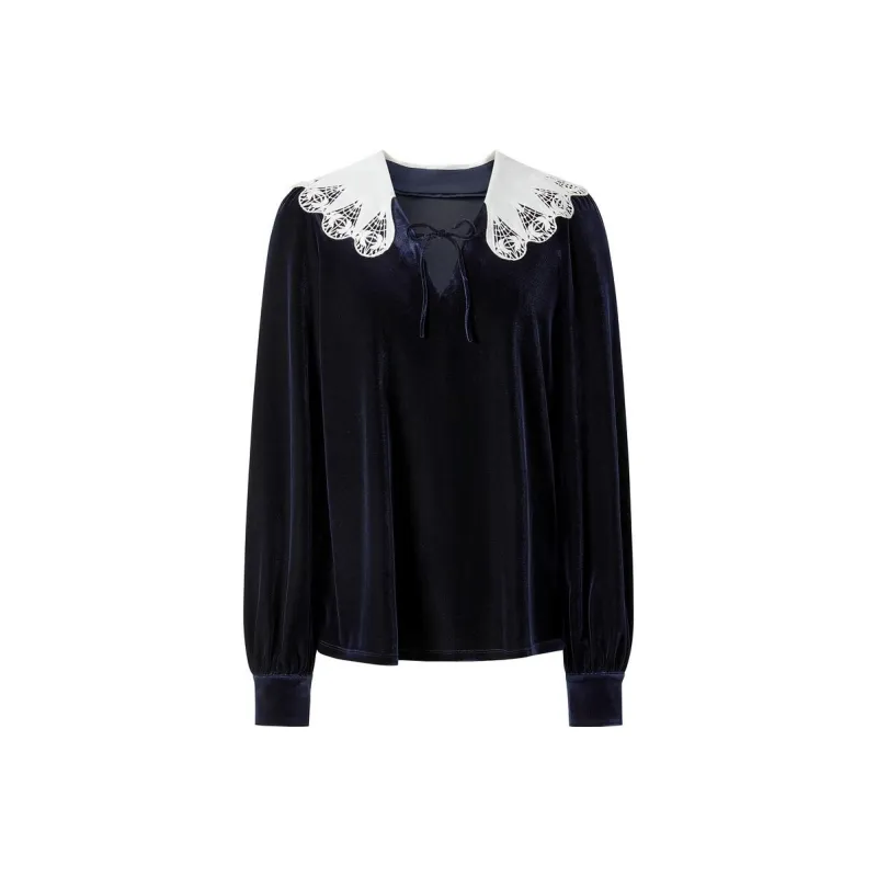 JZ Juzui Shirt Women's Dark Blue-0