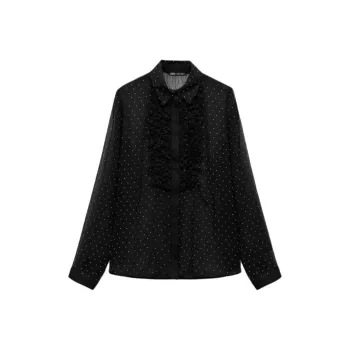 ZARA Halloween Limited Edition Series Shirts Women's Black