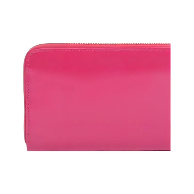 PRADA Leather Wallet Women's Pink/Pink Peony-5