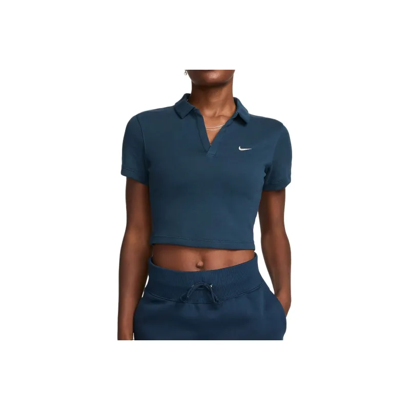 Nike Sportswear Essentials Series Polo Shirt Women's Military Arsenal Navy/Flying Sail-0