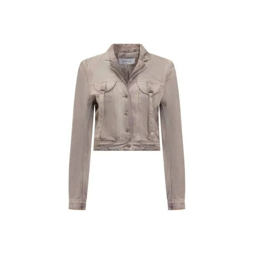 OFF WHITE Buttoned Long Sleeved Denim Jacket