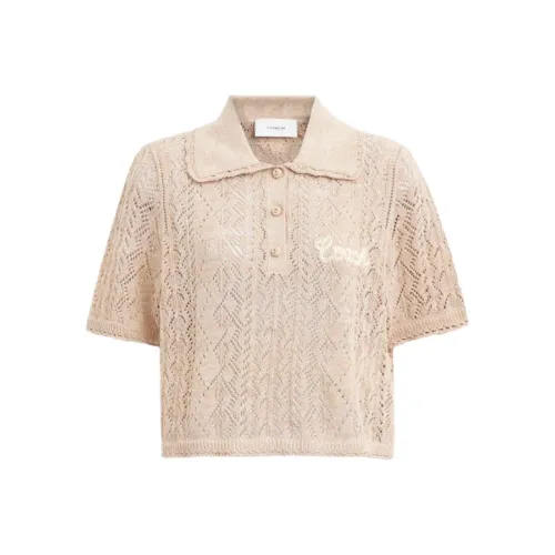 COACH FW24 Polo Shirt Women's Yellow
