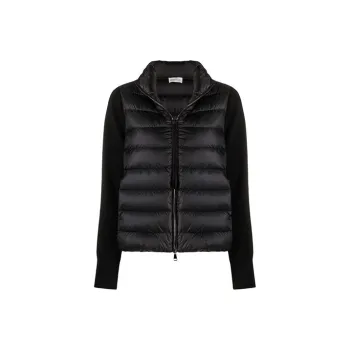 Moncler Zip Up Puffer Cardigan 'Black'