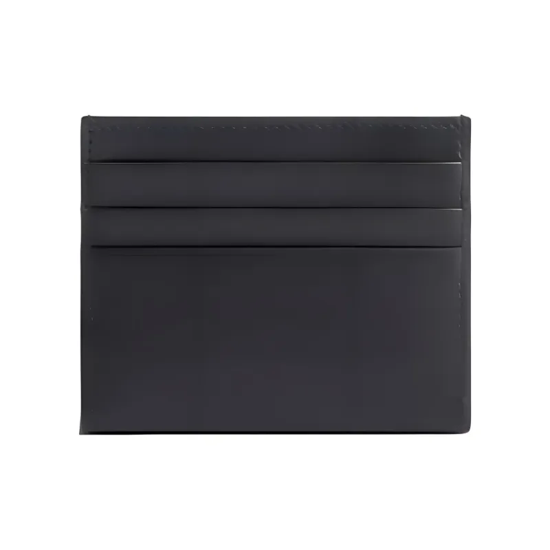 Balenciaga Rodeo Cow Leather Card Holder Unisex Black-1