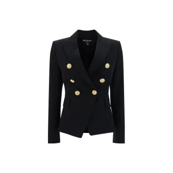 BALMAIN Button Embellished Tailored Blazer